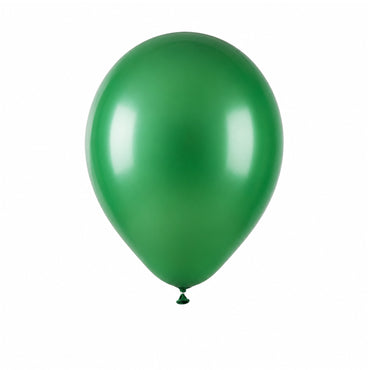 Green balloon on a white background