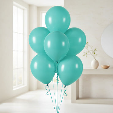 Robins Egg Blue Latex Balloon 12in, 15pcs