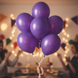 Purple Latex Balloons 12in, 15pcs