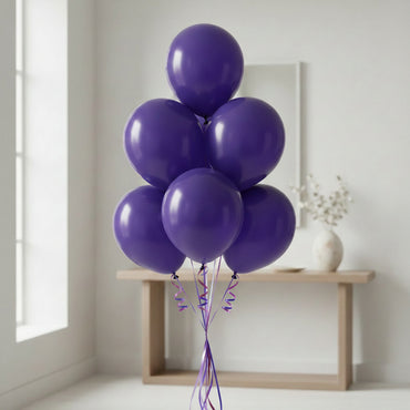 Purple Latex Balloons 12in, 15pcs