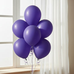 Purple Latex Balloons 12in, 15pcs