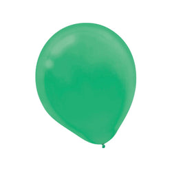 Festive Green Latex Balloons 12in, 15pcs
