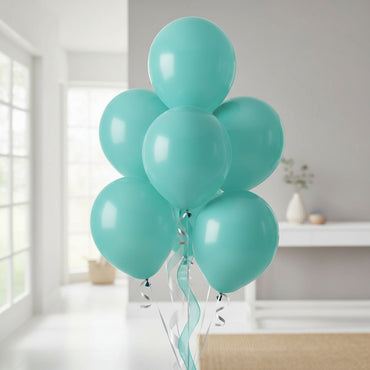 Robins Egg Blue Latex Balloon 12in, 15pcs