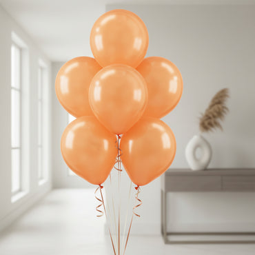 Orange Pearlized Latex Balloon 12in, 15pcs