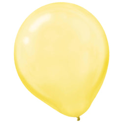 Yellow Pearlized Latex Balloon 12in, 15pcs