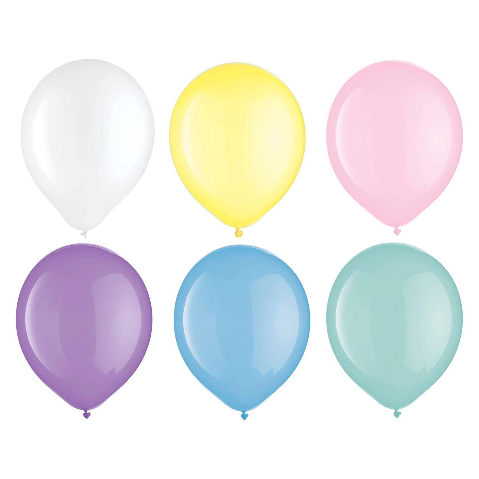 Pearlized Pastel Assorted Latex Balloons 12in, 15pcs