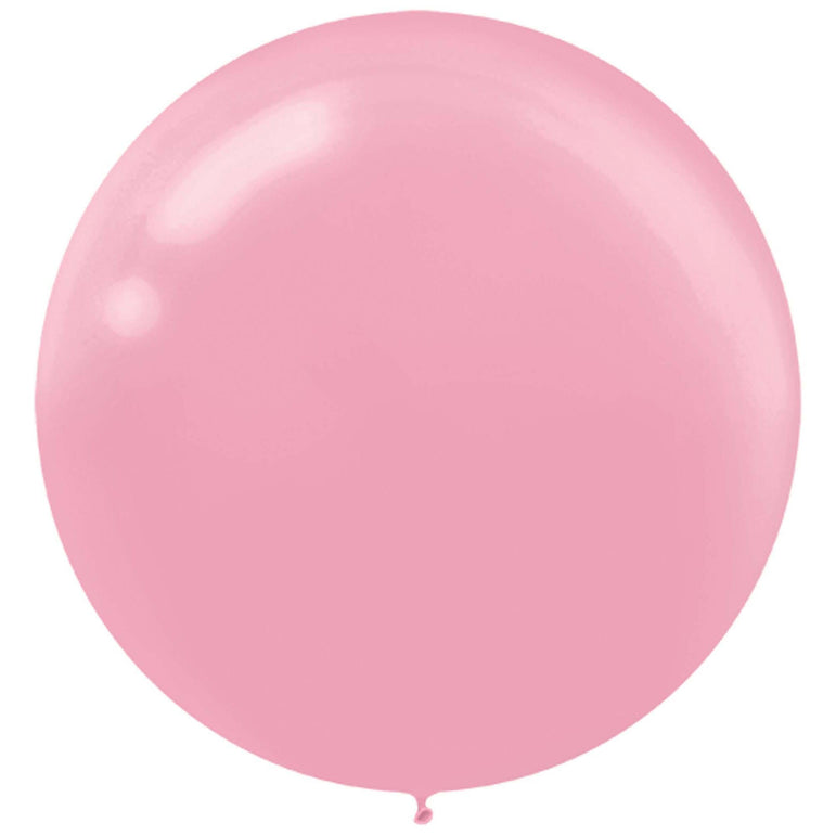 New Pink Latex Balloon 24in, 4pcs