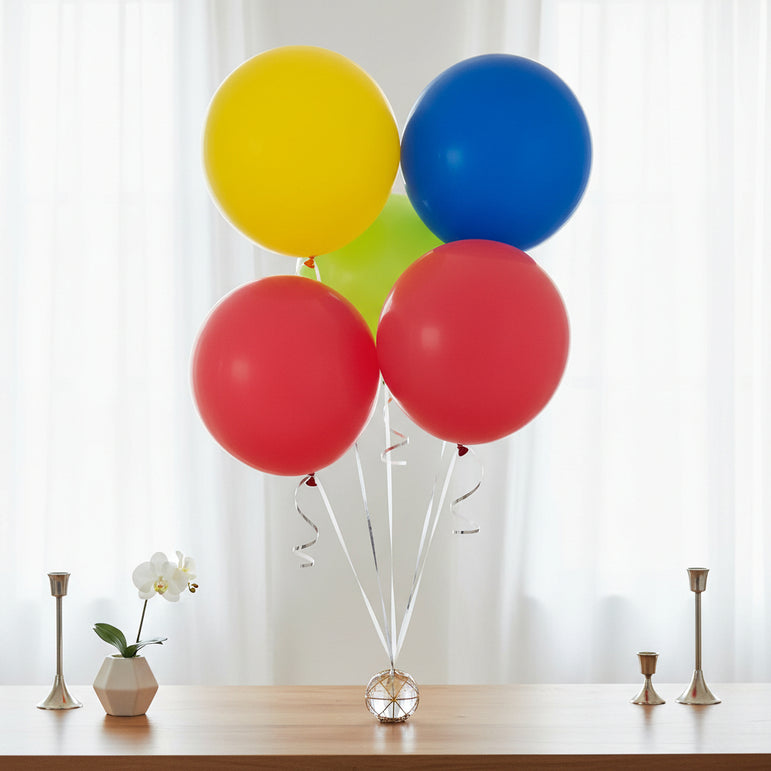 Assorted Latex Balloons 24in, 4pcs
