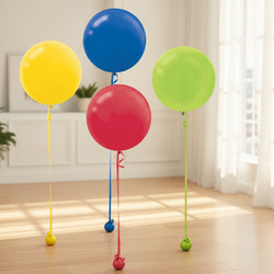 Assorted Latex Balloons 24in, 4pcs