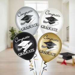Graduation Printed Latex Balloons 15pcs
