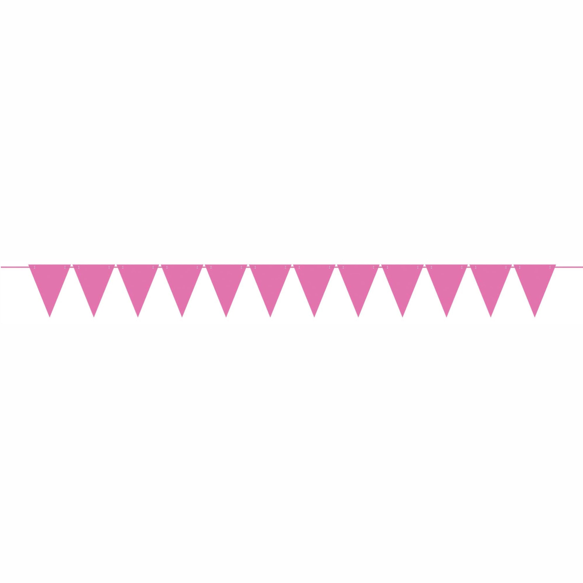Pink Mini Paper Pennant Banner