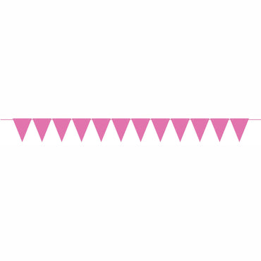 Pink Mini Paper Pennant Banner