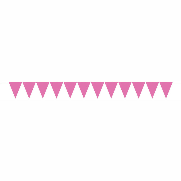 Pink Mini Paper Pennant Banner