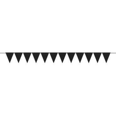 Black Mini Paper Pennant Banner