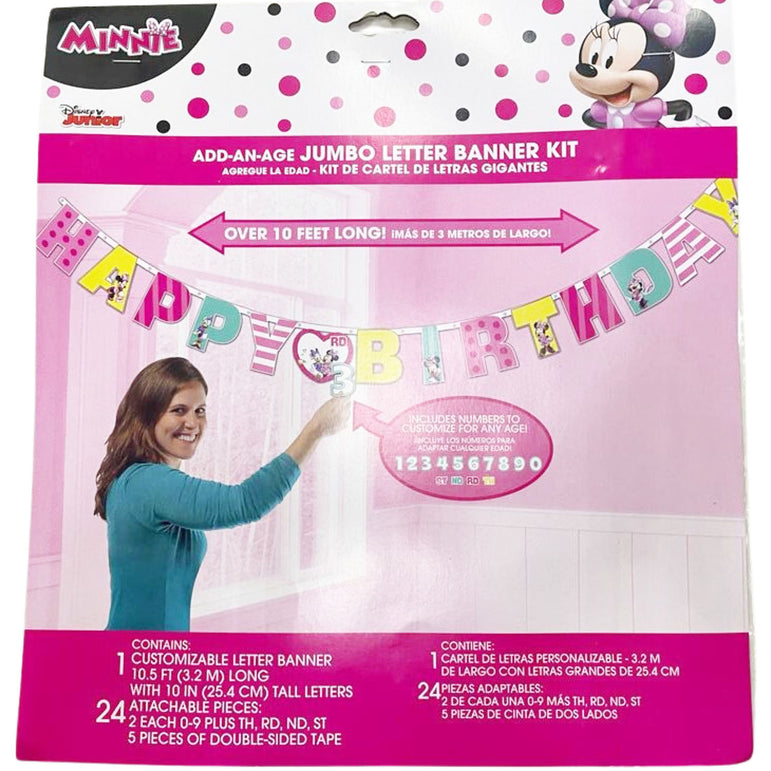 Minnie Happy Helpers Jumbo Add-An-Age Letter Banner