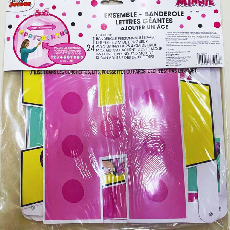 Minnie Happy Helpers Jumbo Add-An-Age Letter Banner