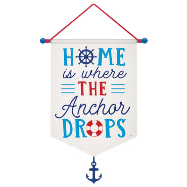 Anchors Drop Canvas Hanging Decoration
