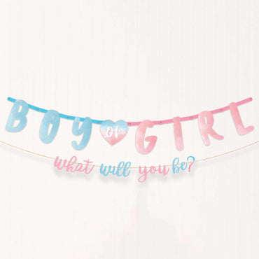 The Big Reveal Jumbo Letter Banner Kit Decoration