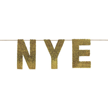 NYE Oversized Sequin Banner Decorations