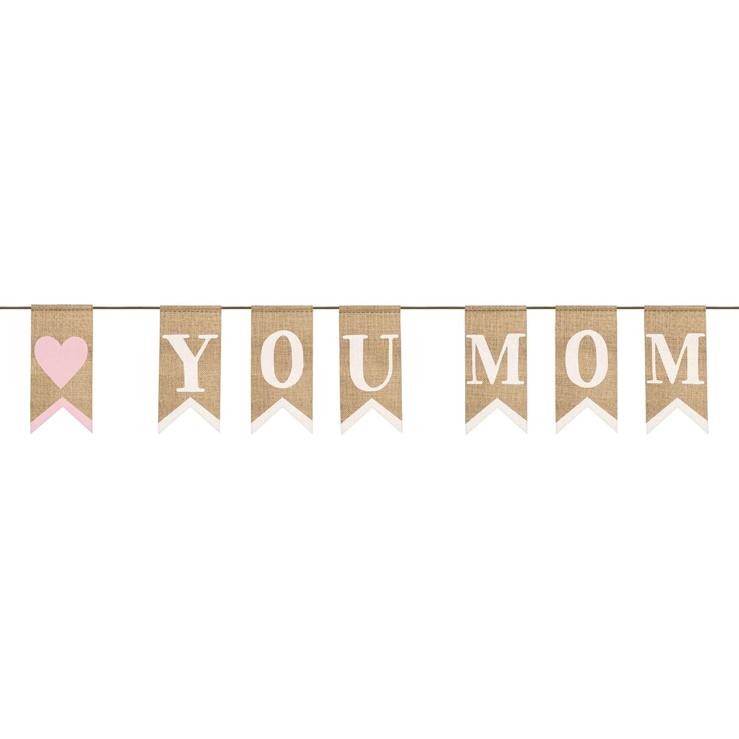 Mother's Day Burlap Banner Decorations