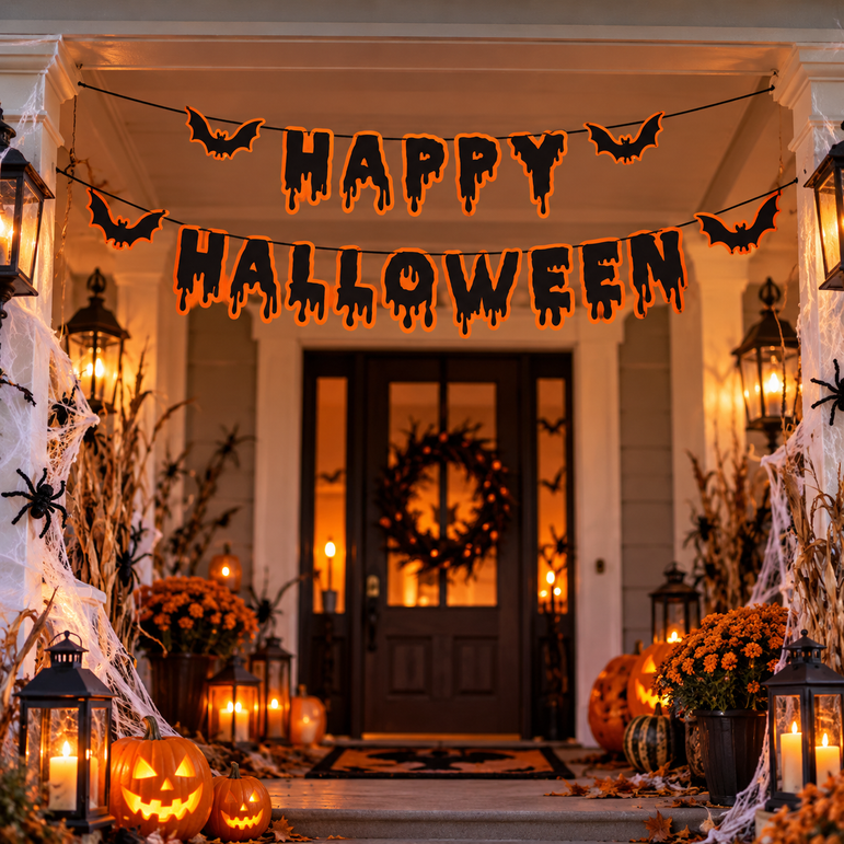 Happy Halloween Double Banner