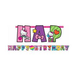 Hello Kitty Rainbow Add-An-Age Letter Banner