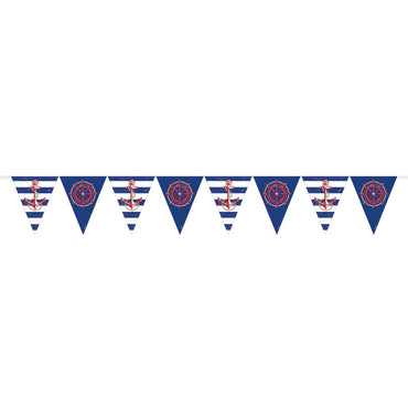 Anchors Aweigh Plastic Pennant Banner