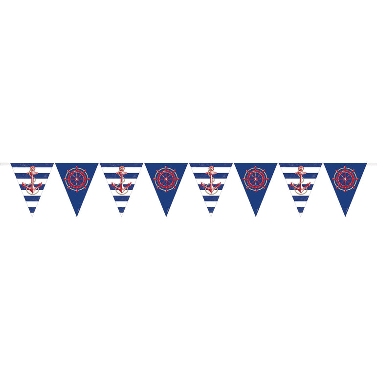 Shop Now Anchors Aweigh Plastic Pennant Banner - Party Centre, UAE 2024