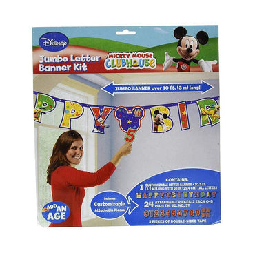 Mickey Mouse Jumbo  Add-An-Age Letter Banner