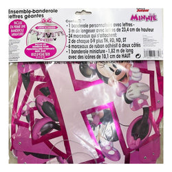 Minnie Mouse Forever Personalized Letter Banner Kit 2pcs