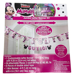 Minnie Mouse Forever Personalized Letter Banner Kit 2pcs