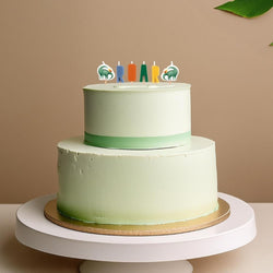 Partying Dinosaurs Birthday Pick Candle Decoration 6pcs