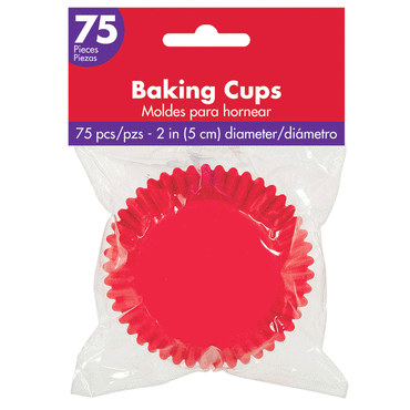 Apple Red Cupcake Cases 50mm, 75pcs