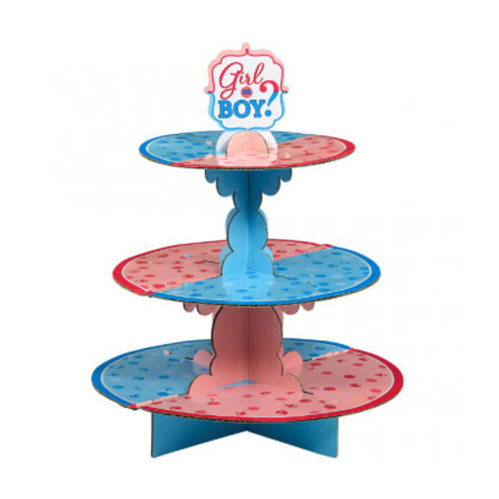 Girl Or Boy Treat Stand Cardboard