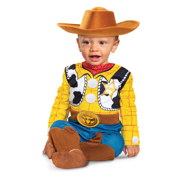 Infant Toy Story Woody Deluxe Costume - Baby Cowboy Jumpsuit & Hat Set