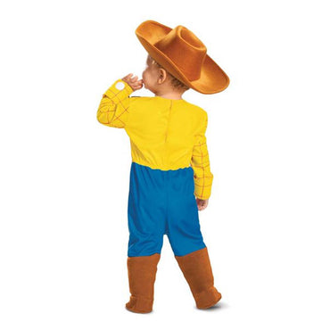 Infant Toy Story Woody Deluxe Costume - Baby Cowboy Jumpsuit & Hat Set