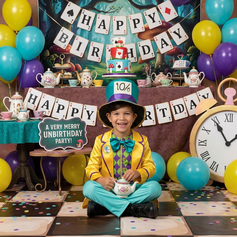 Child Mad Hatter Alice in Wonderland Classic Costume