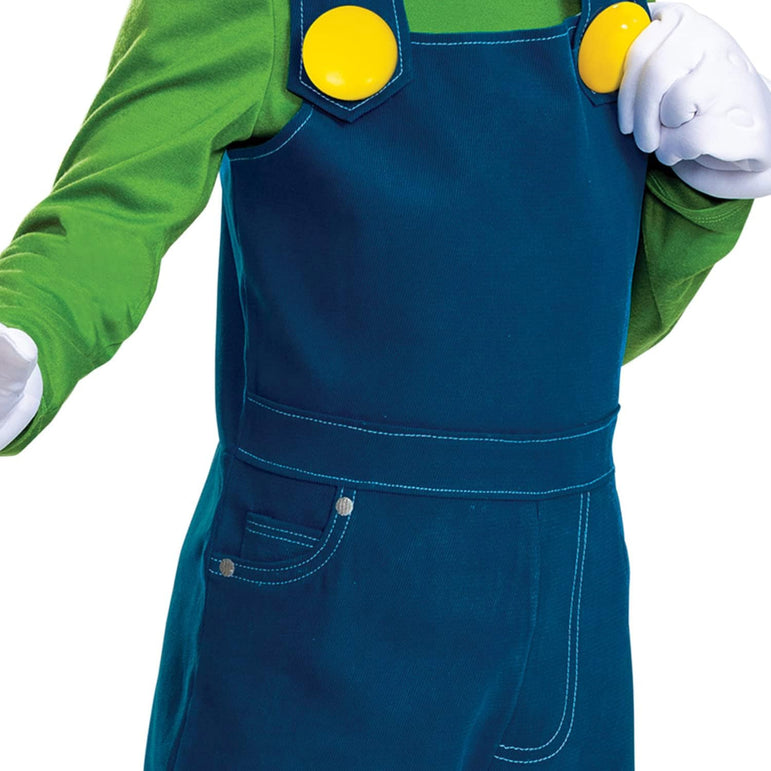 Child Super Mario Luigi Posh Costume