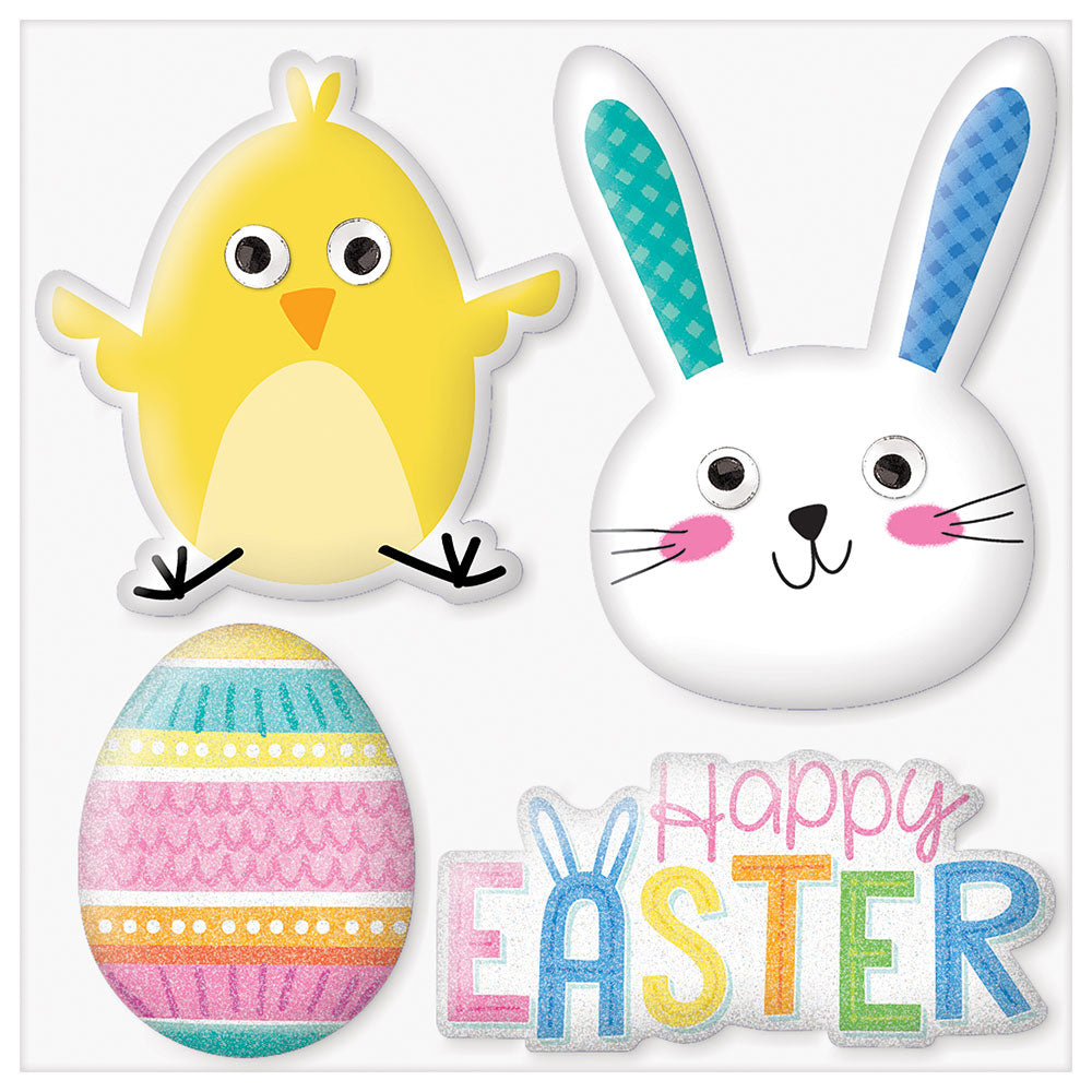 Easter Puffy Favor Stickers