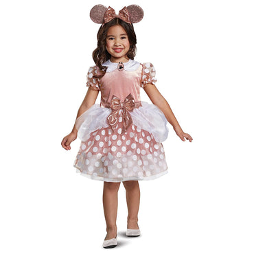Toddler Disney Minnie Mouse Rose Gold Classic Costume