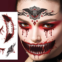 Vampire Face Tattoos 30x13cm