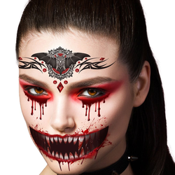 Vampire Face Tattoos 30x13cm