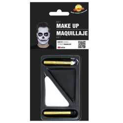 Black and White Make up Blister with 2 Sticks