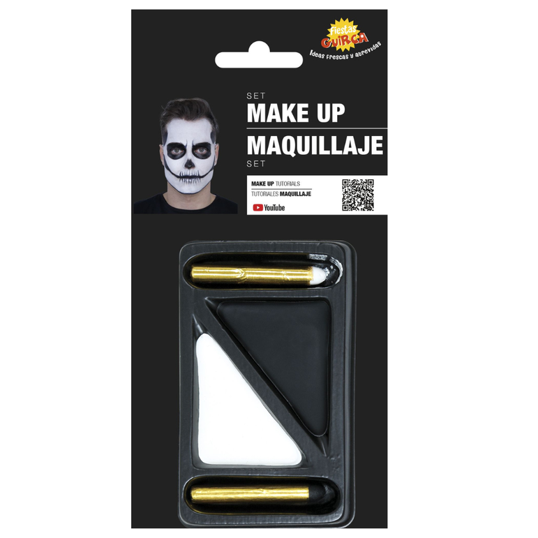 Black and White Make up Blister with 2 Sticks