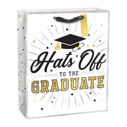 Hats Off to the Graduate Paper Gift Bag 13in