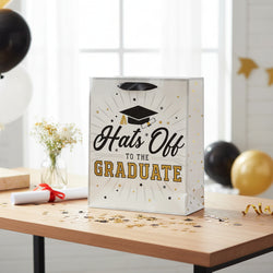 Hats Off to the Graduate Paper Gift Bag 13in