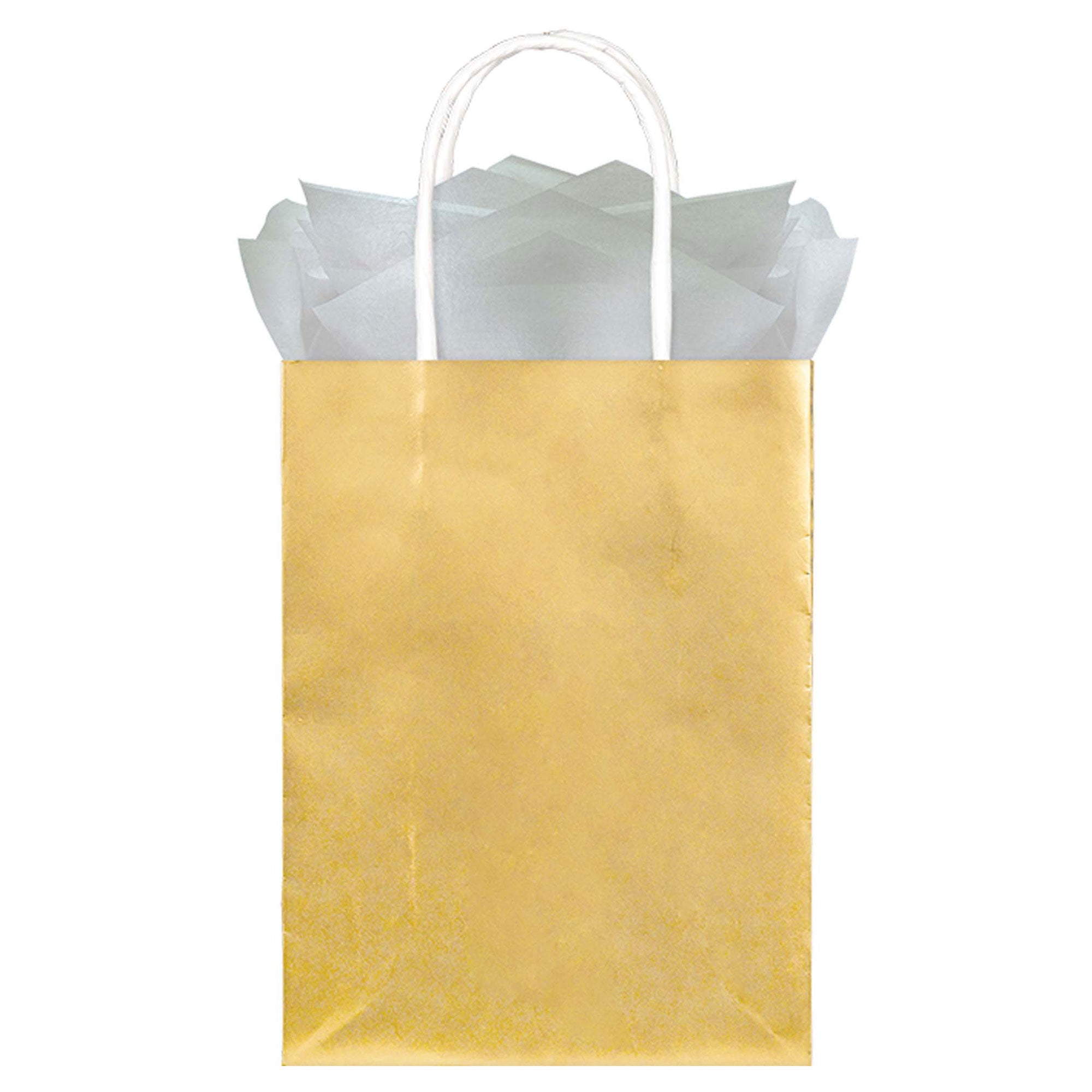 Gold Foil Medium Solid Paper Bag