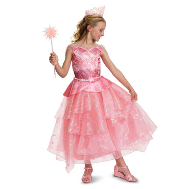 Child Wicked Glinda Pink Dress Deluxe Costume