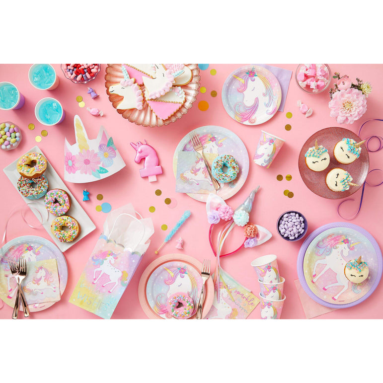 Enchanted Unicorn Kraft Bag 8in 8pcs