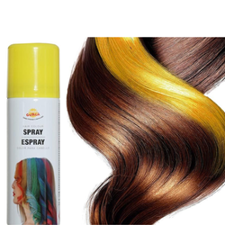 Fluorescent Yellow Sparkling Hair Spray Bottle 125ml